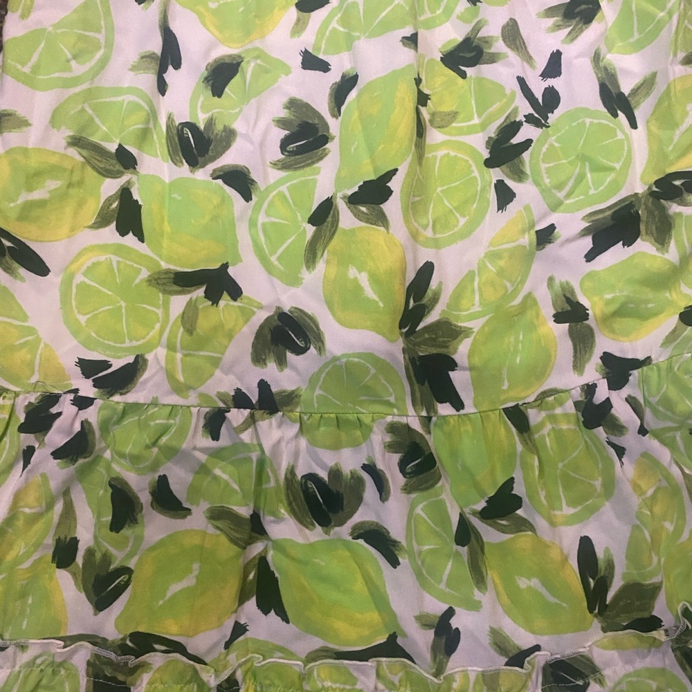 Steve Madden Lime & Leaf Print Off-Shoulder Midi Dress - Picture 6 of 12